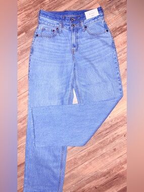 Abercrombie & Fitch Light Blue Wide-Leg Jeans